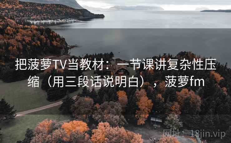 把菠萝TV当教材：一节课讲复杂性压缩（用三段话说明白），菠萝fm
